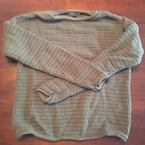 Olive green knit sweater